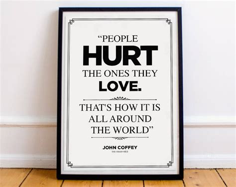 The Green Mile Print: John Coffey Quote Michael Clarke - Etsy