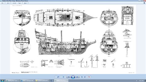 Golden Hind Ship Model Plans