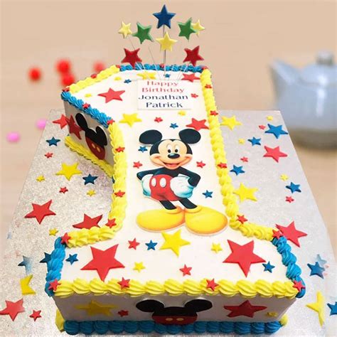 Buy 1st Birthday Mickey Mouse Party Cream Cake Online Order Now