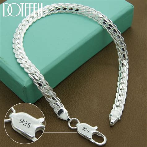 Unisex 925 Sterling Silver Chain Bracelet Life Changing Products