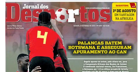 Capa Jornal Dos Desportos De 2019 03 23