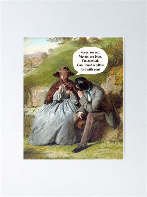 Antique Asexual Poem Poster By Asexuality Redbubble