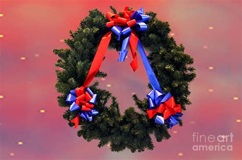 Joyeux Noel Wreath Photograph by Luther Fine Art - Fine Art America