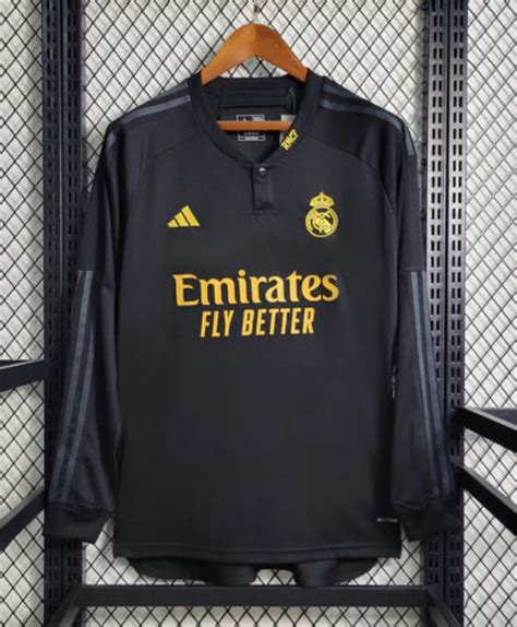 Real Madrid Third Kit Long Sleeve Kitlab