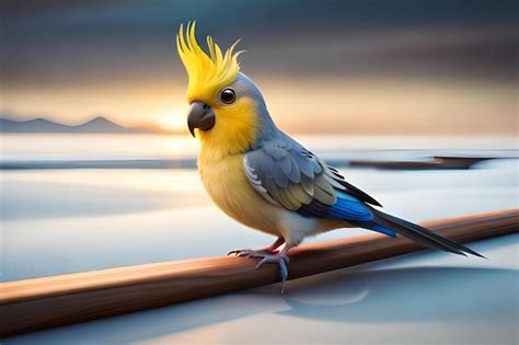 Premium AI Image | a very cute cockatiel bird beautiful bird