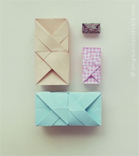 One Sheet Rectangular Origami Box Origami Tutorials Origami With