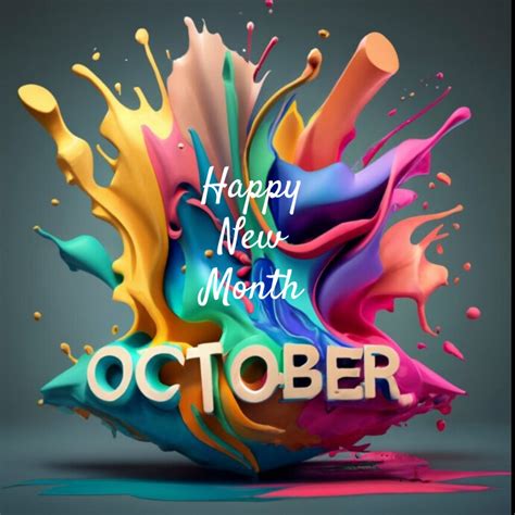 Copy Of Happy New Month October Design Postermywall