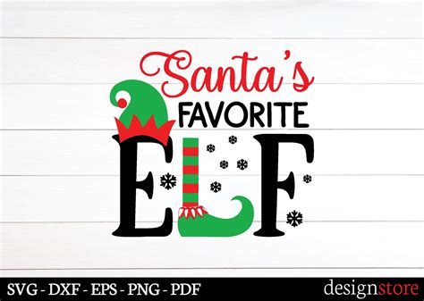 Santa S Favorite Elf Svg Illustration Par FunnySVGmax Creative Fabrica