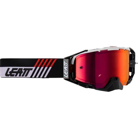 Masque Motocross Leatt Velocity 6 5 Iriz Blanc Rouge