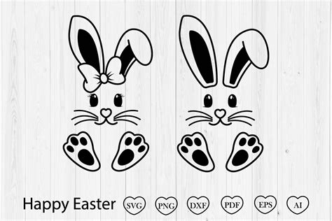 Bunny Svg Easter Svg Graphic By Tadashop Design · Creative Fabrica