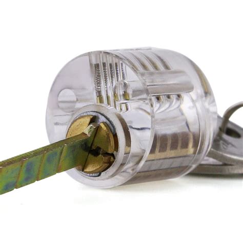 Clear 5 Pin Rim Cylinder Practice Lock Lockpickable