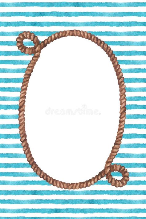 blue rope oval border stock   royalty  stock