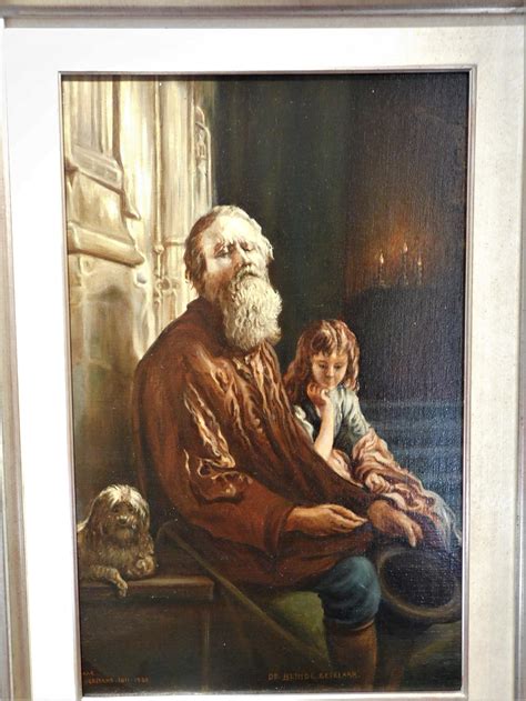 Original Oil Painting the Blind Beggar, on Canvas, Copy After J.L. Dyckmans, Framed - Etsy