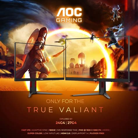 AOC launches its G4 gaming monitor range in the Middle East إنت عربي