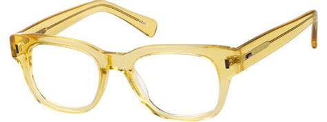 Yellow Square Glasses #300122 | Zenni Optical