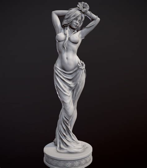 3D Model 3d Stl Naked Woman Drawing File Stl For Priting 3d Printer And Printing Machine Digital
