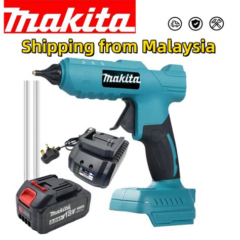 MY LocalCordless Hot Glue Gun For Makita V Li Ion Battery Handheld Quick Preheat Hot Melt