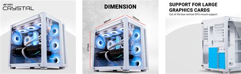 Buy Ant Esports Crystal White Rgb Gaming Cabinet Computech Store