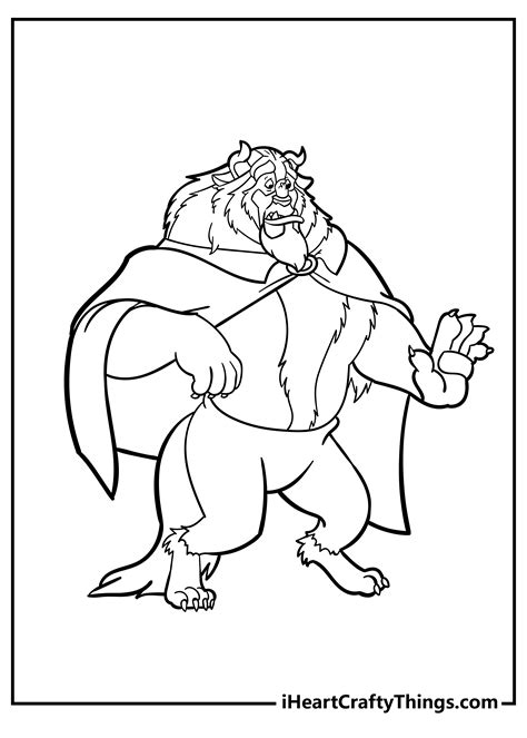 Beauty And The Beast Coloring Pages