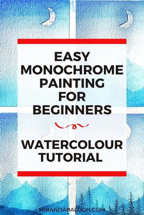 Easy Monochrome Painting For Beginners A Watercolour Tutorial