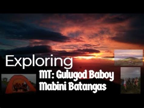 Exploring Mt Gulugod Baboy Mabini Batangas Youtube