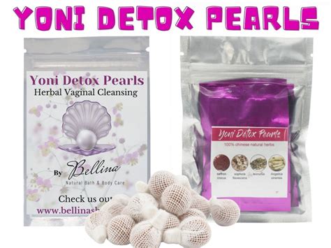 Yoni Detox Pearls Natural Holistic Herbal Tampons For Uterus Etsy