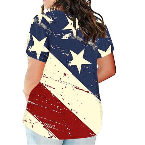 Womens 4th Of July Tops Womens Tops Womens Independence Day Plus Size