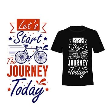 White T Shirt Clipart Hd PNG Quote Travel Typography T Shirt Design