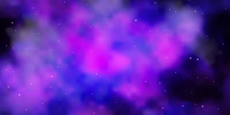 Light Purple Vector Background With Small And Big Stars 2703626 Vector