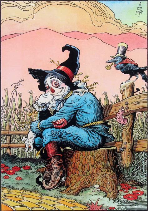 Scarecrow Cartoon Wizard Of Oz