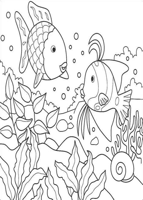 Rainbow Fish Coloring Pages - Coloring Cool