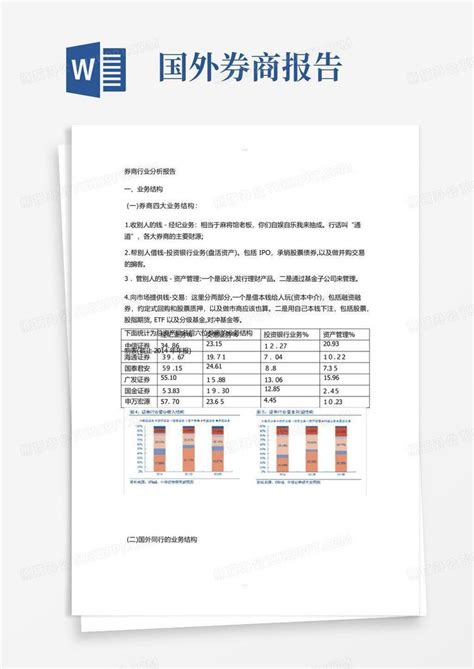 券商行业分析报告word模板下载编号qbkpaoby熊猫办公