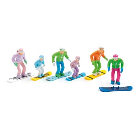 JÄGERNDORFER FIGURINE DEBOUT SNOWBOARD 1 32 6 PIECES