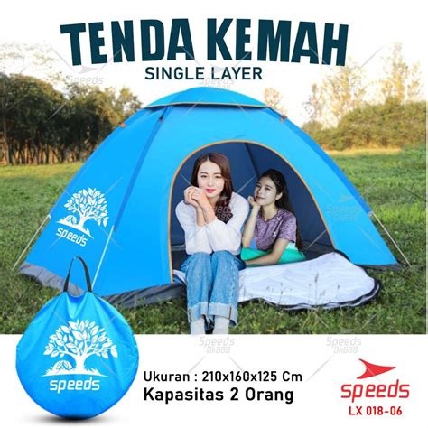 Jual Speeds Tenda Camping Biru Kapasitas Orang Tenda Otomatis