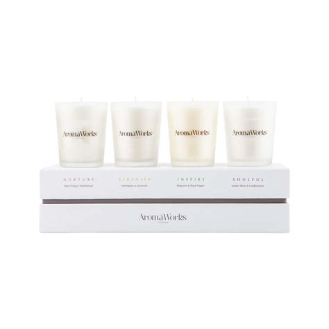 Aromaworks The Signature Range Small Candle T Set 75g X 4 Pack