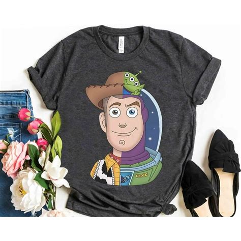 Disney Pixar Toy Story Characters Cute Buzz Lightyear And Woody Shirt