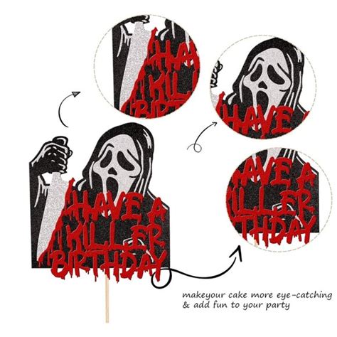 Party Supplies Have A Killer Birthday Cake Topper Horror Classic