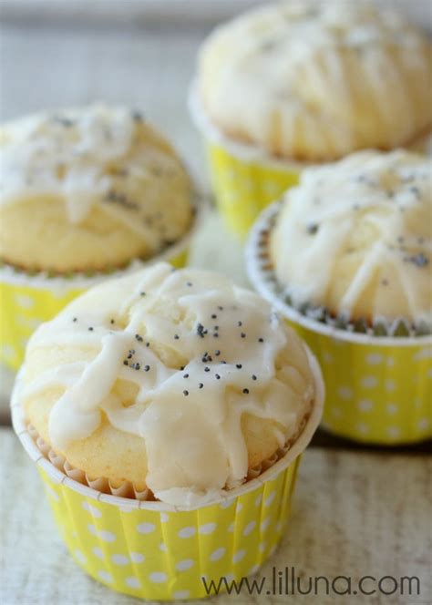 Glazed Lemon Poppy Seed Muffins