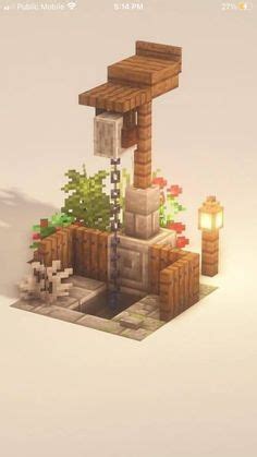 Minecraft Well design | Minecraft decorations, Minecraft designs, Minecraft farm