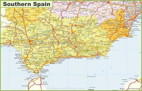 South Coast Of Spain Map - Coriss Cherilynn