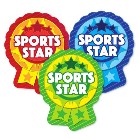 Sports Star Rosette Stickers Superstickers