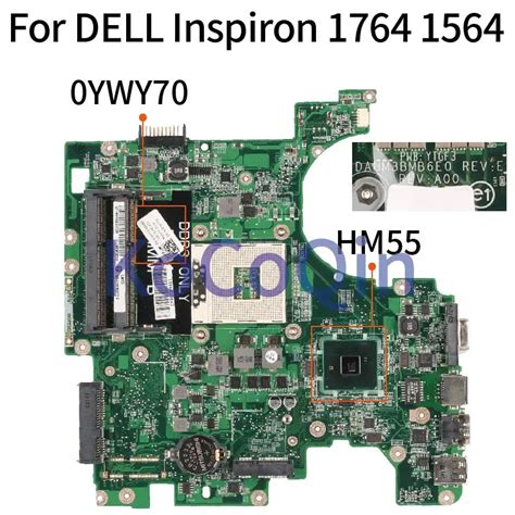 Kocoqin placa mãe para laptop de alta qualidade inspiron 17r 1764 15r