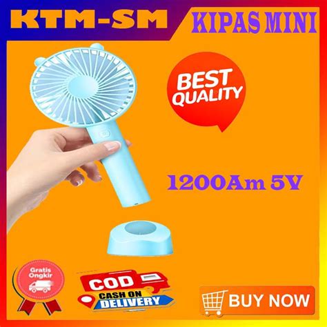 Jual Kipas Portable Mini Fan Kipas Meja Warna Ungu Mini Table Fan Kipas