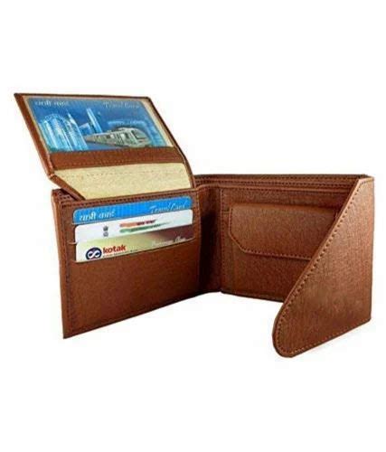 Male Brown Trendy Pu Leather Men S Wallets Card Slots At Rs In