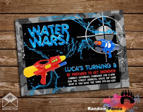 Water Gun Wars Party