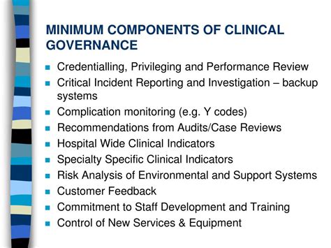 Ppt Clinical Governance A Personal Point Of View Powerpoint