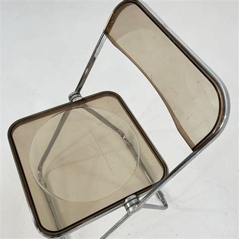 Chaise Pliante Vintage Plia Par Giancarlo Piretti Pour Anonima Castelli