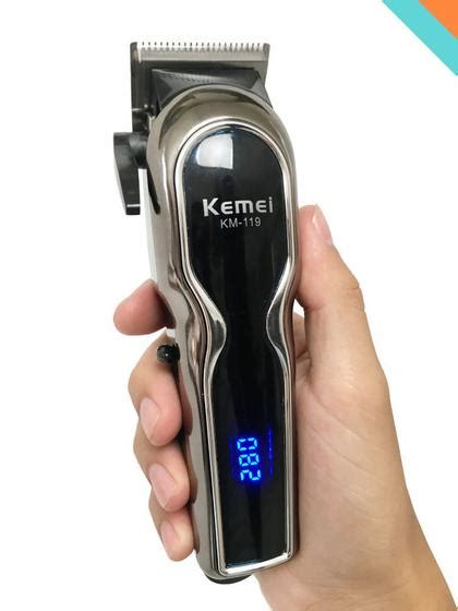 Maquina Cortar Cabelo Profissional Sem Fio Recarregável KM 119 Kemei