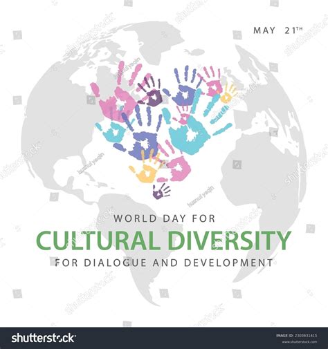 World Day Cultural Diversity Dialogue Development Stock Vector (Royalty ... 