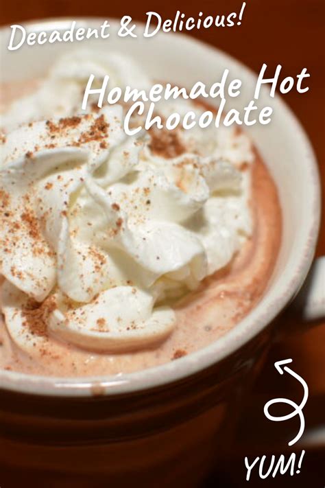 Homemade Hot Cocoa The Cookin Chicks Homemade Hot Cocoa Chicke Recipes Hot Cocoa Recipe